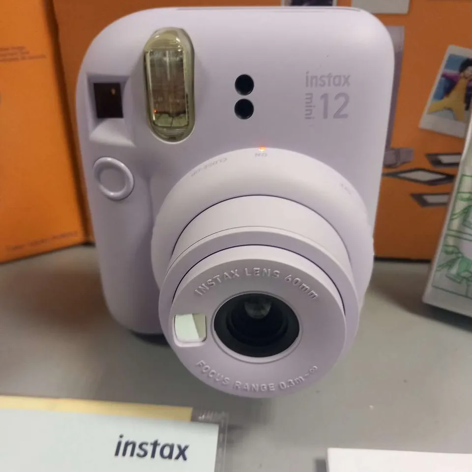 BOXED FUJIFILM IMSTAX MINI 12 PURPLE BUNDLE