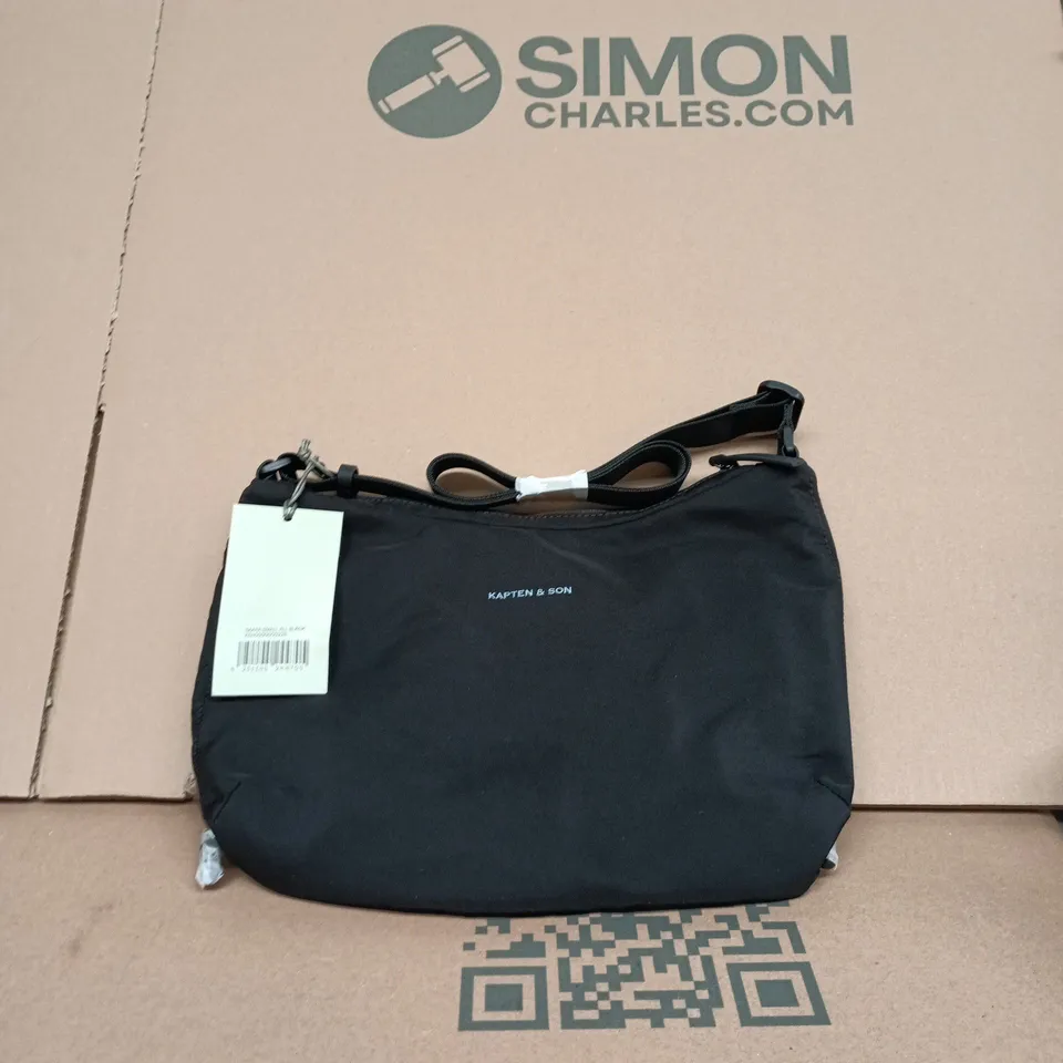 KAPTEN & SON SKARA SMALL ALL BLACK CROSSBODY BAG