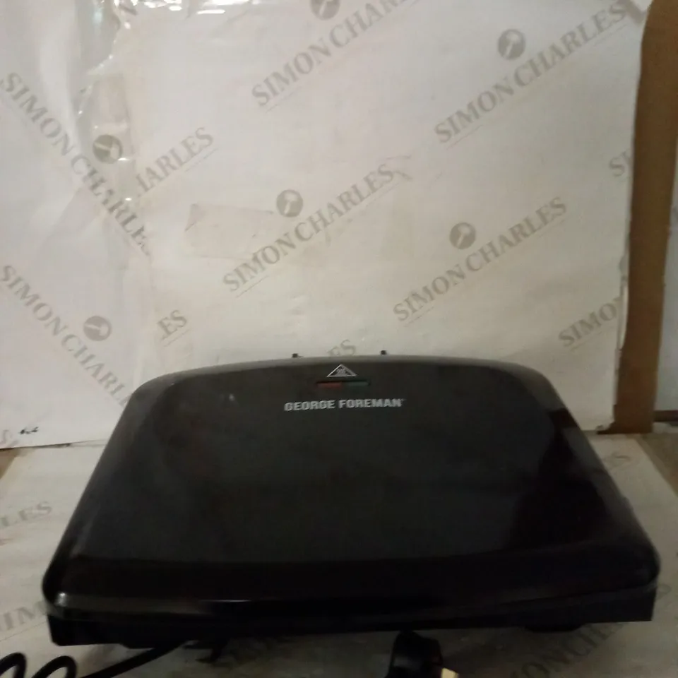 GEORGE FOREMAN MEDIUM REMOVABLE PLATES GRILL, BLACK [24330]