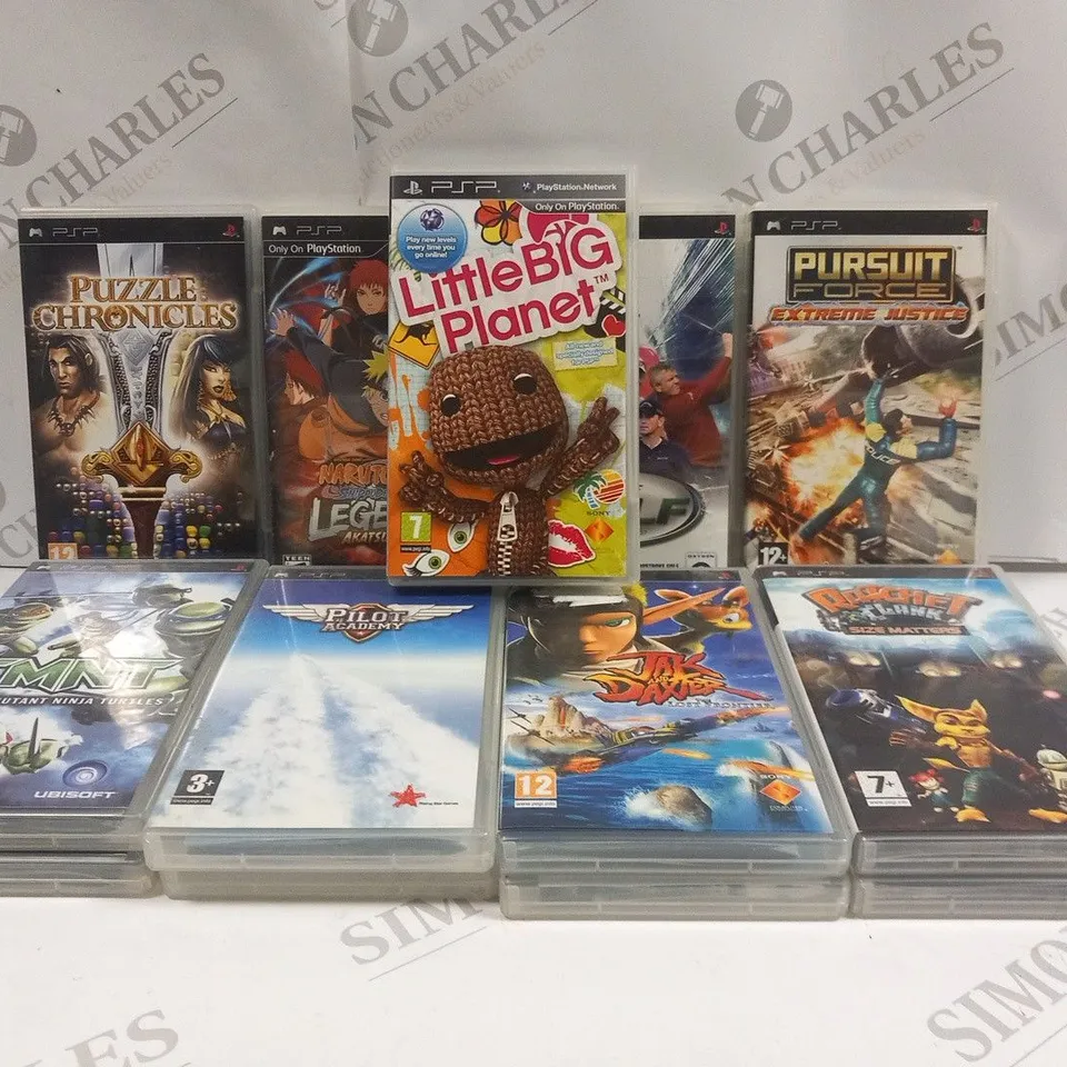 APPROXIMATELY 13 ASSORTED PSP VIDEO GAMES
