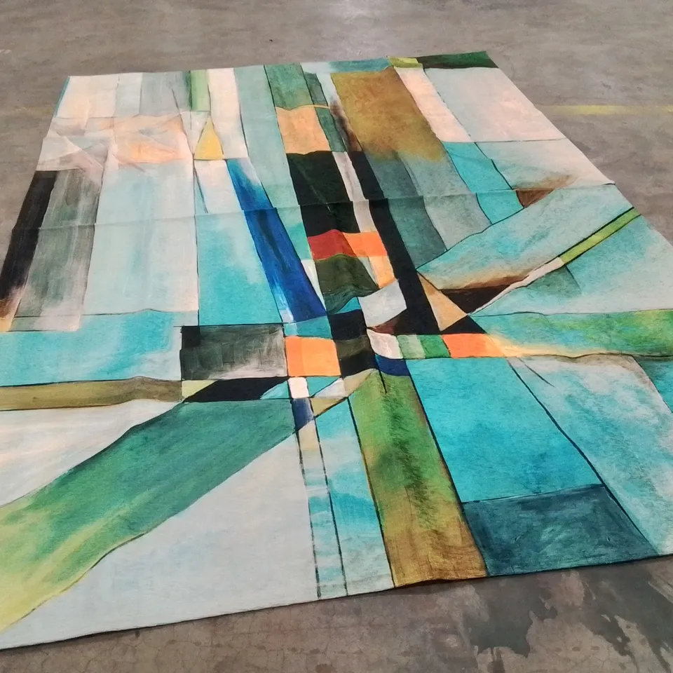 QUALITY DESIGNER MULTICOLOURED AREA RUG