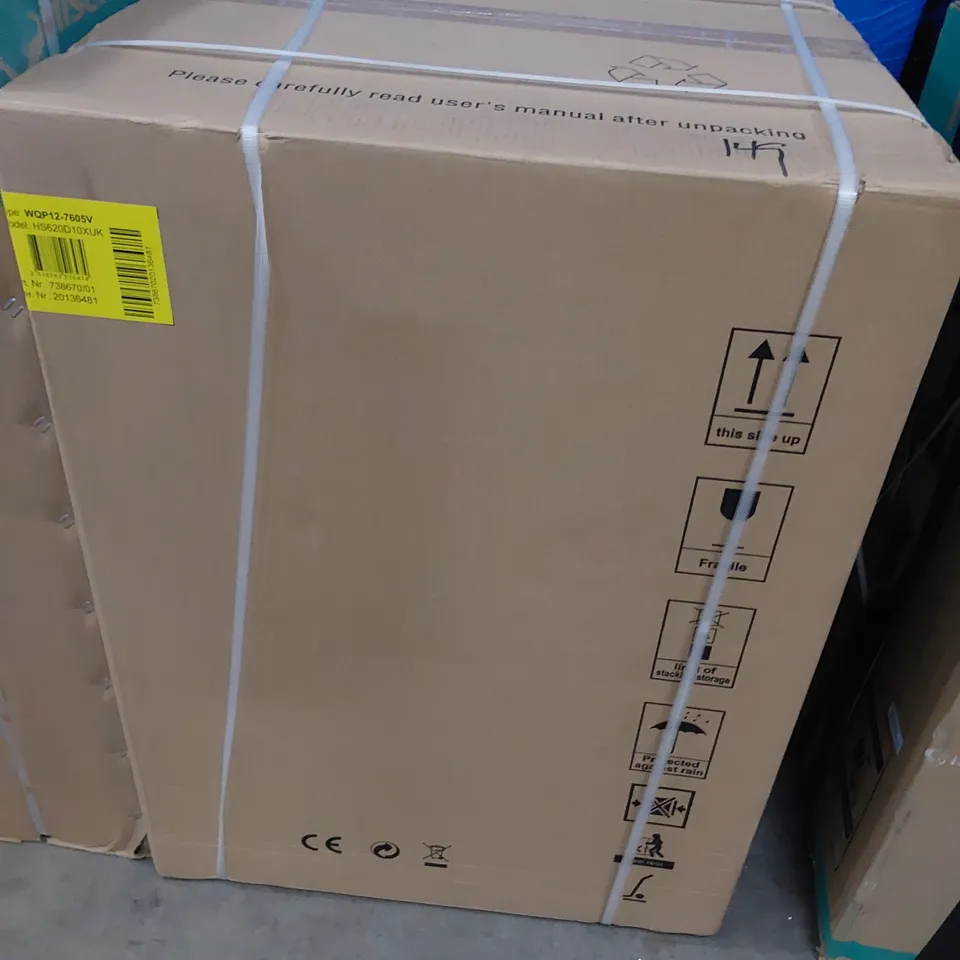 BOXED HISENSE FREESTANDING FULL SIZE DISHWASHER,  HS620D10WUK