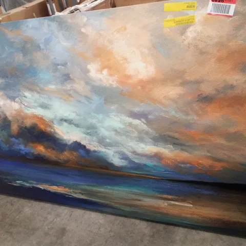 APRIL COASTAL CLOUDS BY SHEILA FINCH - WRAPPED CANVAS PAINTING