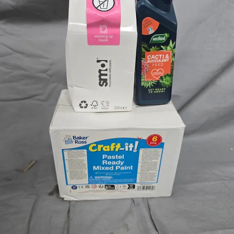BOX OF ASSORTED ITEMS TO INCLUDE - SMART WASH - CRAFT IT - VIVICLEAN - COLLECTION ONLY 