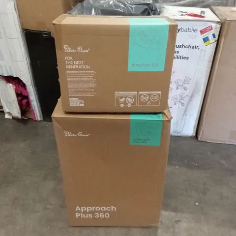 BOXED SILVER CROSS CAR SEAT AND I-SIZE BASE (2 BOXES)