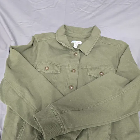 D&CO DENIM + COMPANY OLIVE GREEN UTILITY JACKET – MEN'S SIZE XL