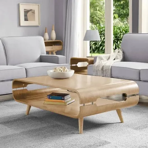 BOXED JUAL HAVANA COFFEE TABLE - REAL OAK VENEER // JF703 (1 BOX)
