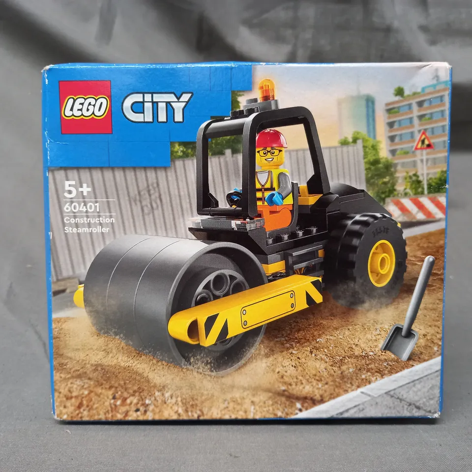 BOXED LEGO CITY CONTRUCTION STEAMROLLER 60401