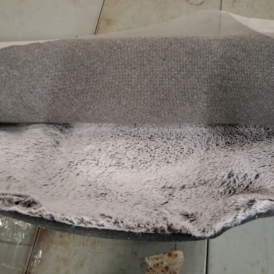 BRAND NEW PACO TIPPED RUG IN GREY - 160X160CM ROUND