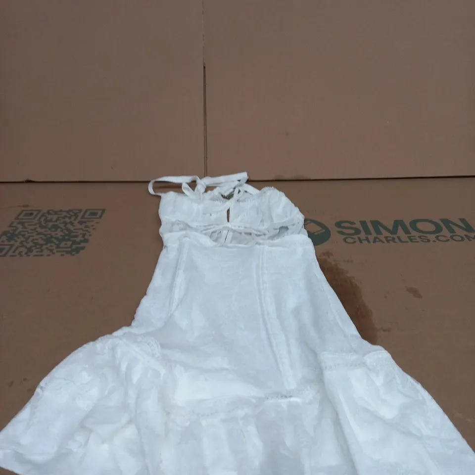 OUTCAST CLOTHING HARI MINI DRESS WHITE – XS 