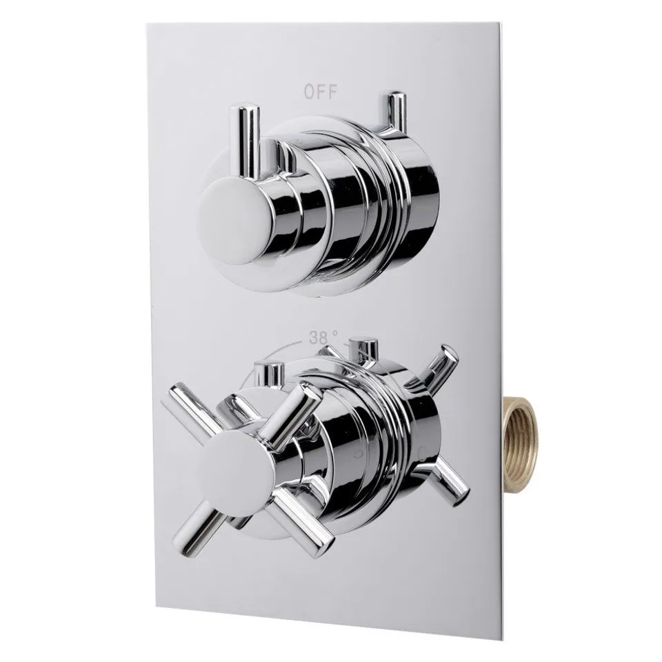 BRAND NEW BOXED ECOSTYLE CONCEALED DUAL CONTROL SHOWER VALVE WITH DIVERTER