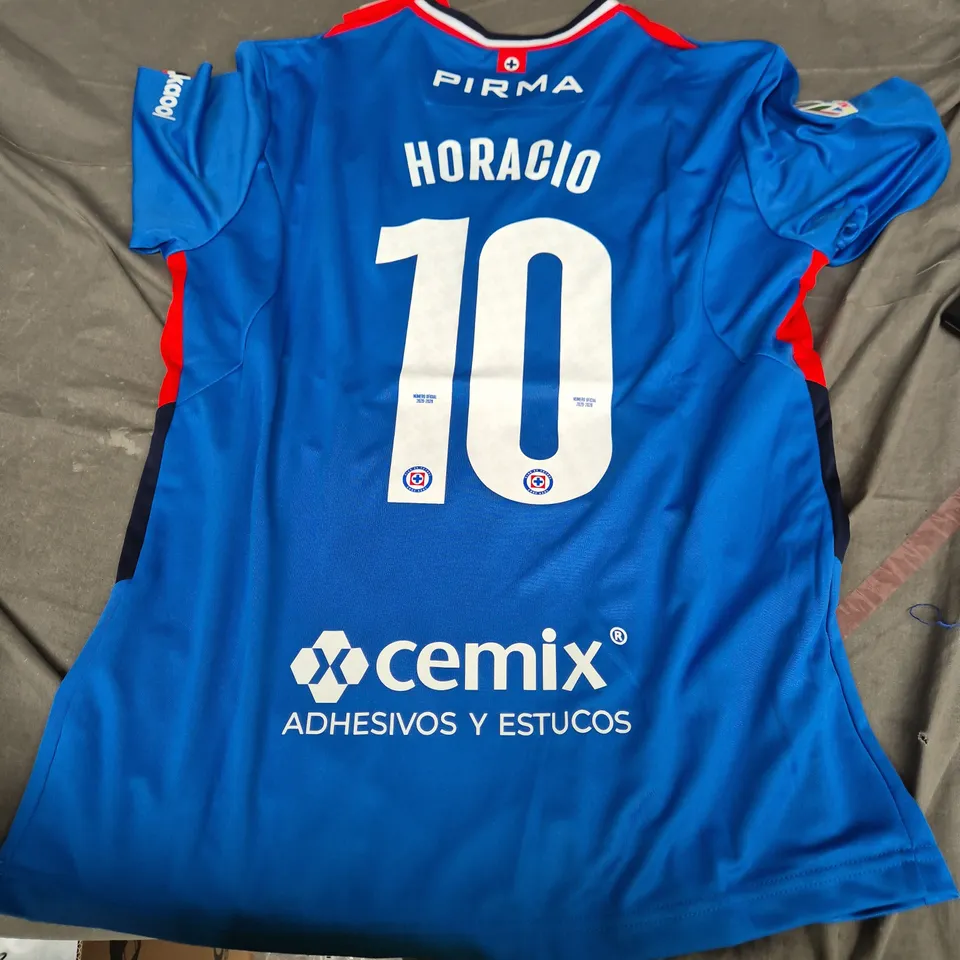 CRUZ AZUL FOOTBALL JERSEY HORACIO 10 – BLUE – PIRMA