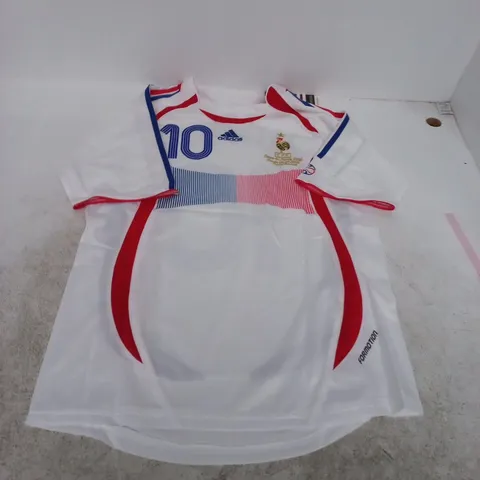 ADIDAS FRANCE FOOTBALL JERSEY – ZIDANE 10 (2006 WORLD CUP)