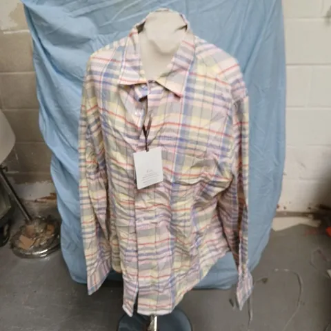 COLLECTION BY MICHAEL STRAHAN PLAID SHIRT – UK L