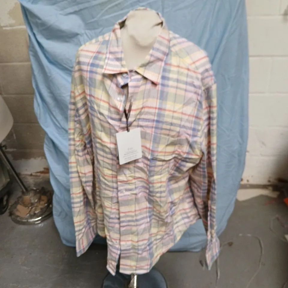 COLLECTION BY MICHAEL STRAHAN PLAID SHIRT – UK L