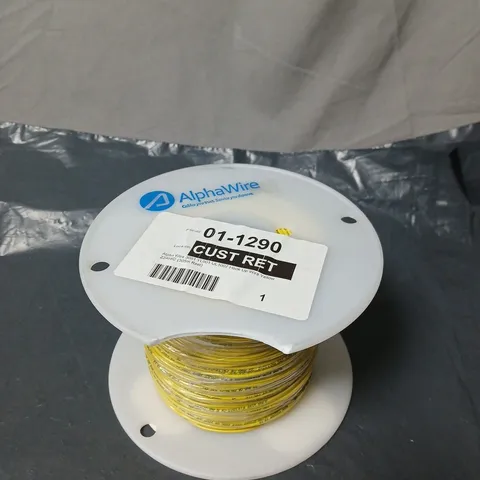ALPHA WIRE YELLOW ELECTRICAL CABLE SPOOL – CUSTOM REEL