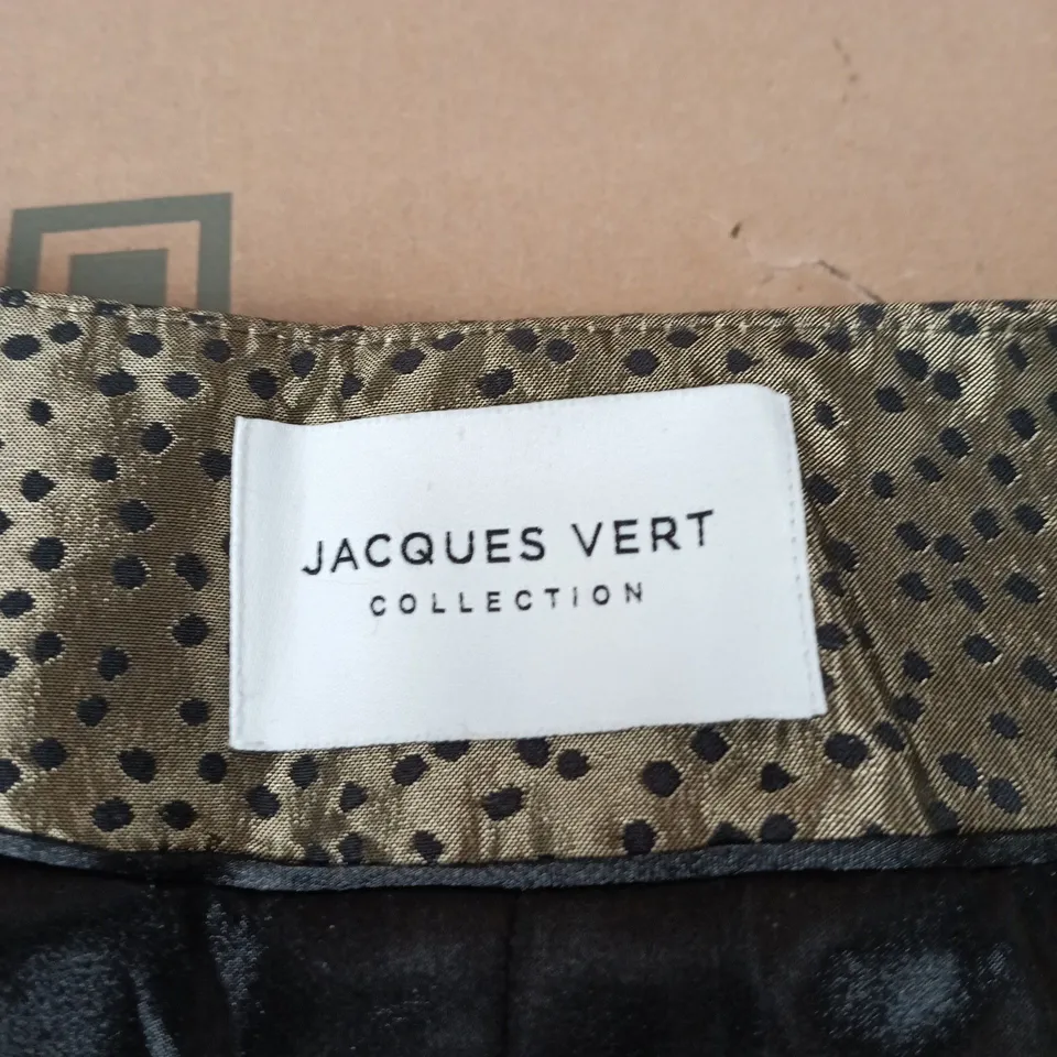 JACQUES VERT COLLECTION BRONZE METALLIC DOTTED LONGLINE COAT, UK 14 (EU 42)