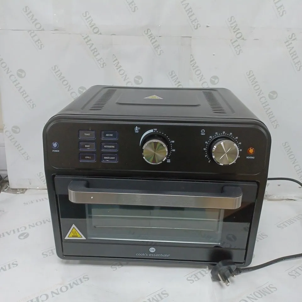 BOXED COOK'S ESSENTIAL 21-LITRE AIRFRYER OVEN IN BLACK