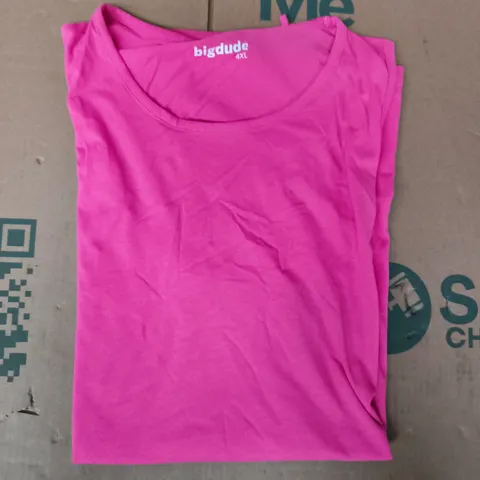 BIG DUDE SLEEVELESS VEST TOP IN PINK SIZE 4XL