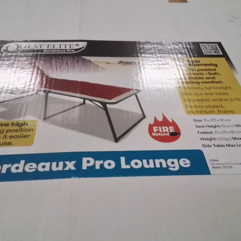 BOXED BORDEAUX SUN LOUNGER RED