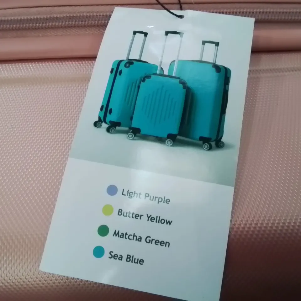 BOXED HARD SHELL SUITCASE 3 PCS SET -COLOURS VARY-