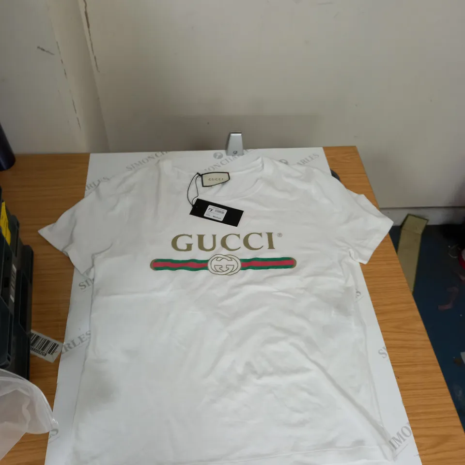 WHITE GUCCI TOP SIZE MEDIUM 