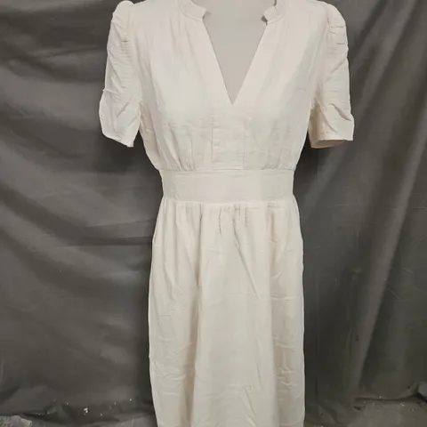 ASPIGA ESHA CHEESECLOTH DRESS IN ECRU SIZE L