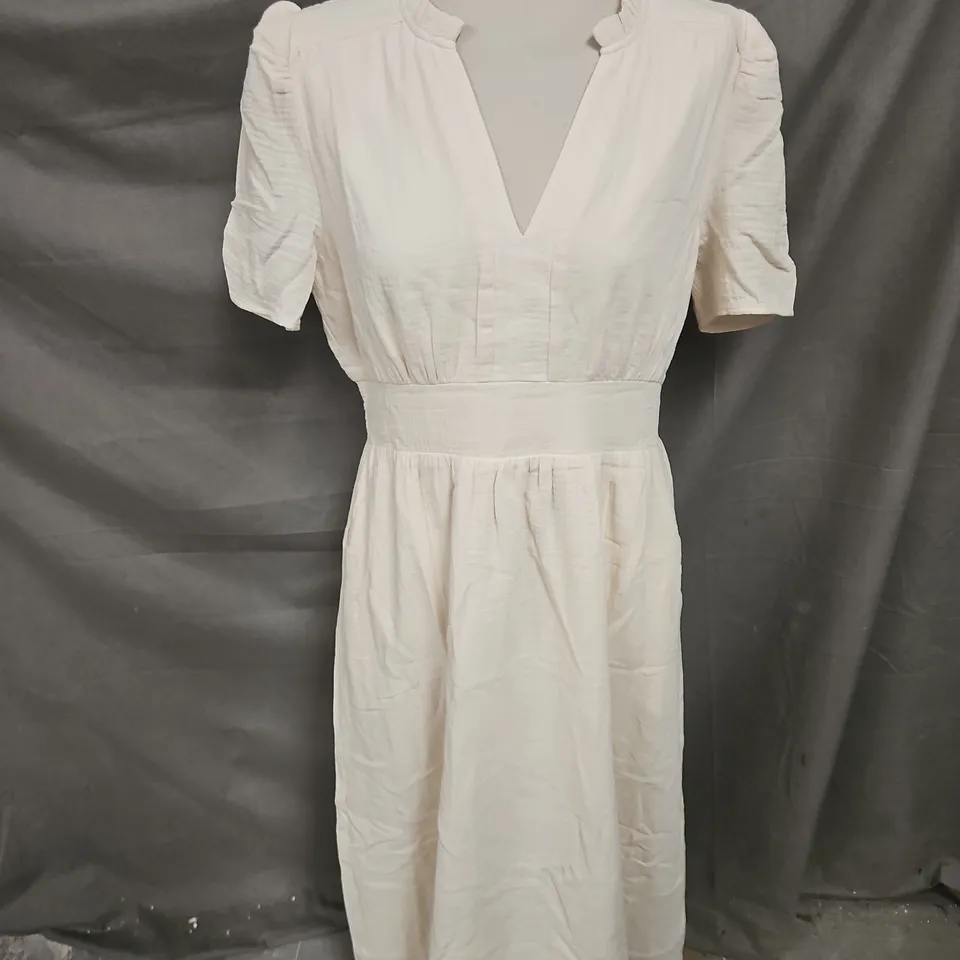 ASPIGA ESHA CHEESECLOTH DRESS IN ECRU SIZE L