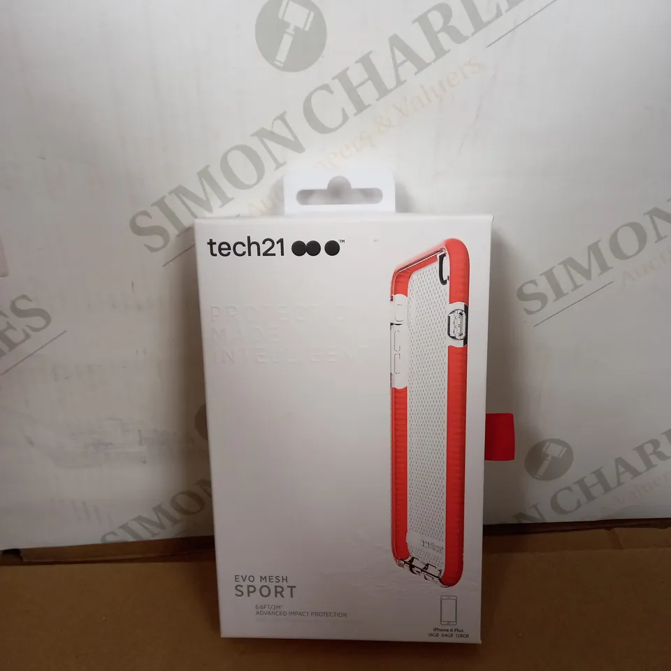LOT OF APPROXIMATELY 50 TECH21 EVO MESH SPORT CASES FOR IPHONE 6 PLUS - CLEAR/PINK