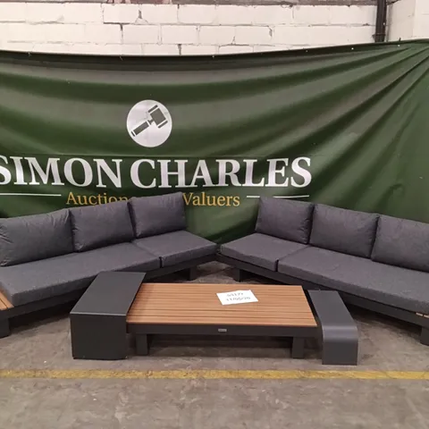 NORFOLK LEISURE EASTON LARGE CORNER SET WITH CUSHIONS AND SUN RECLINER