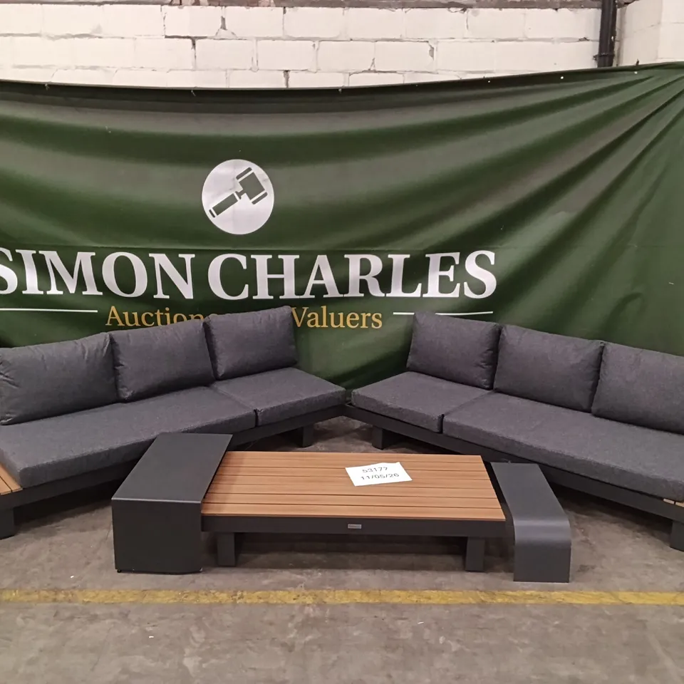 NORFOLK LEISURE EASTON LARGE CORNER SET WITH CUSHIONS AND SUN RECLINER