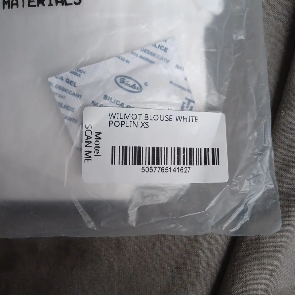 MOTEL WILMOT BLOUSE WHITE POPLIN – XS