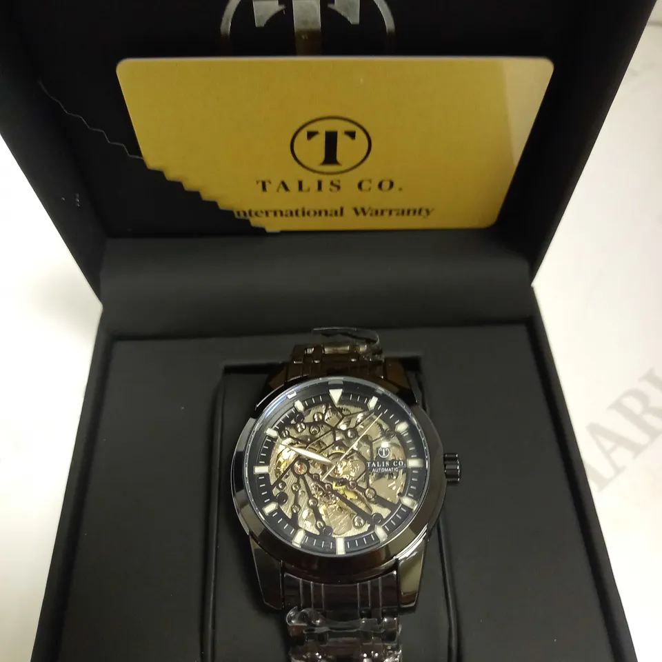 TALIS CO SKELETON DIAL BRACELET STRAP WRISTWATCH RRP £550