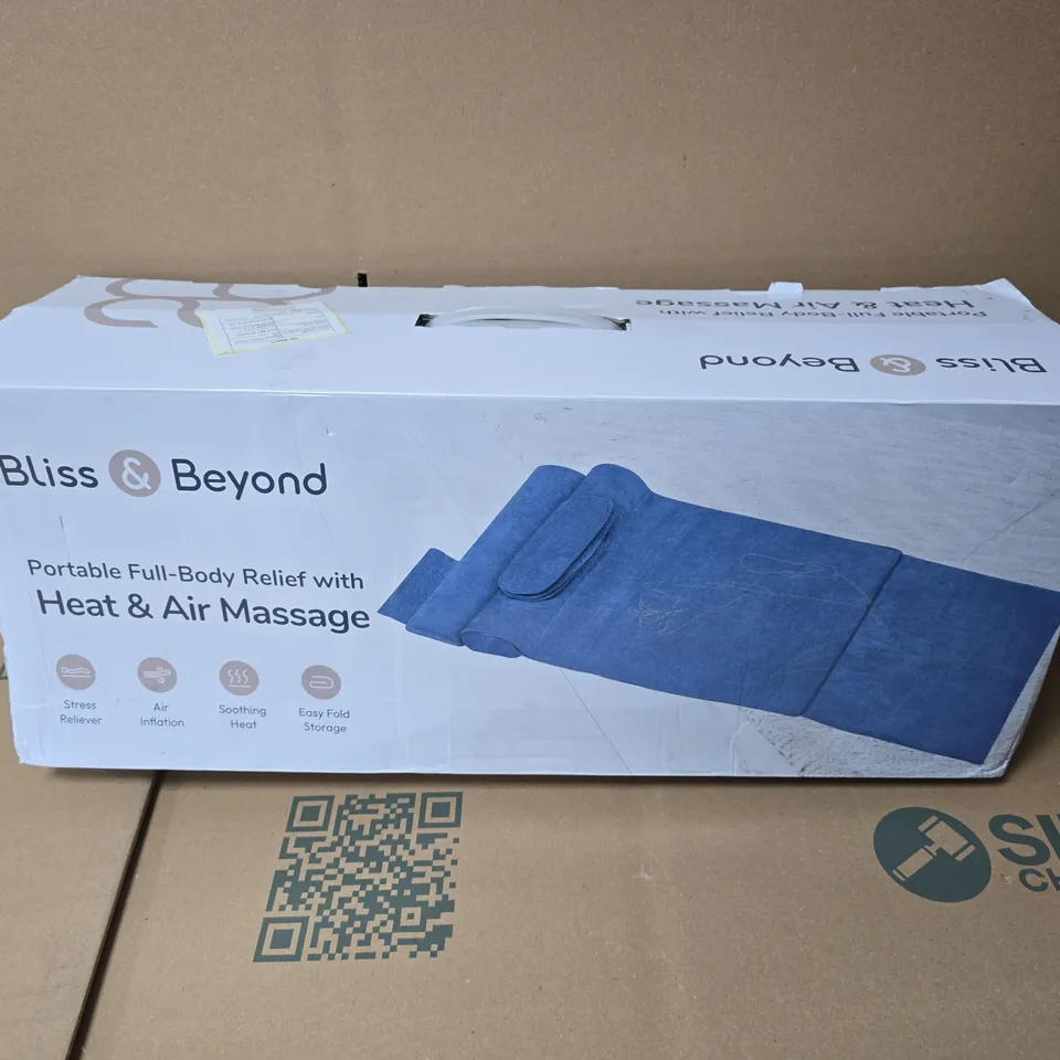 BOXED BLISS & BEYOND PORTABLE FULL-BODY RELIEF WITH HEAT & AIR MASSAGE