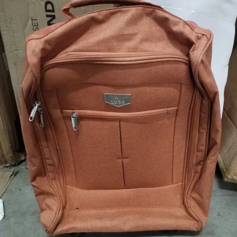 LUGG SINGLE TROLLEY SOFT CABIN BAG 44.5×35.5×19.5CM - TAN