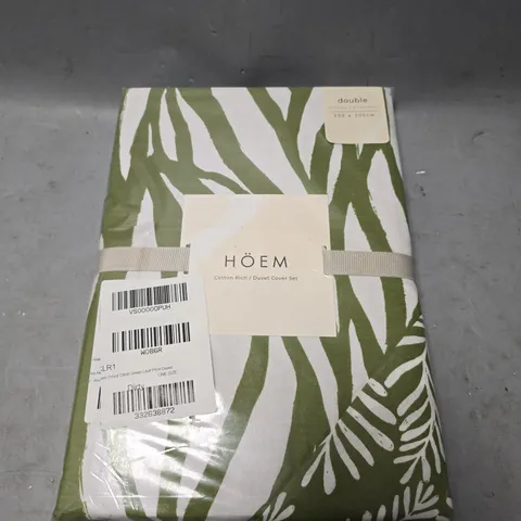 SEALED HOEM COTTON RICH DUVET COVER SET - DOUBLE 