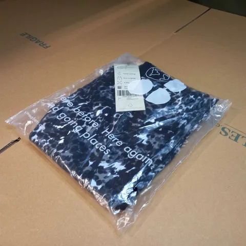 PACKAGED SWEATY BETTY GREY DPPLE PRINT POWER WORKOUT LEGGINGS - SMALL