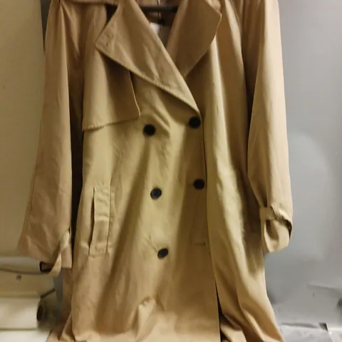ONLY LADIES TRENCH COAT BEIGE SIZE L