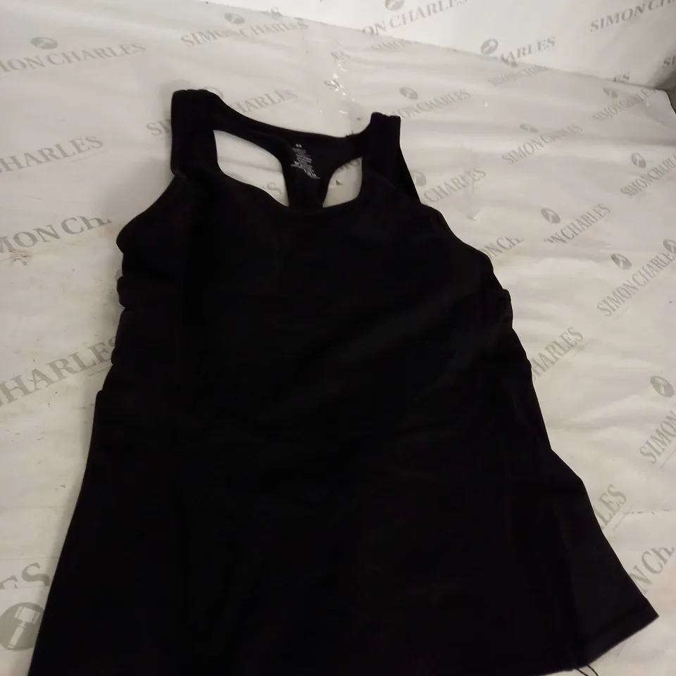 BLACK BIBA GYM VEST SIZE XS 