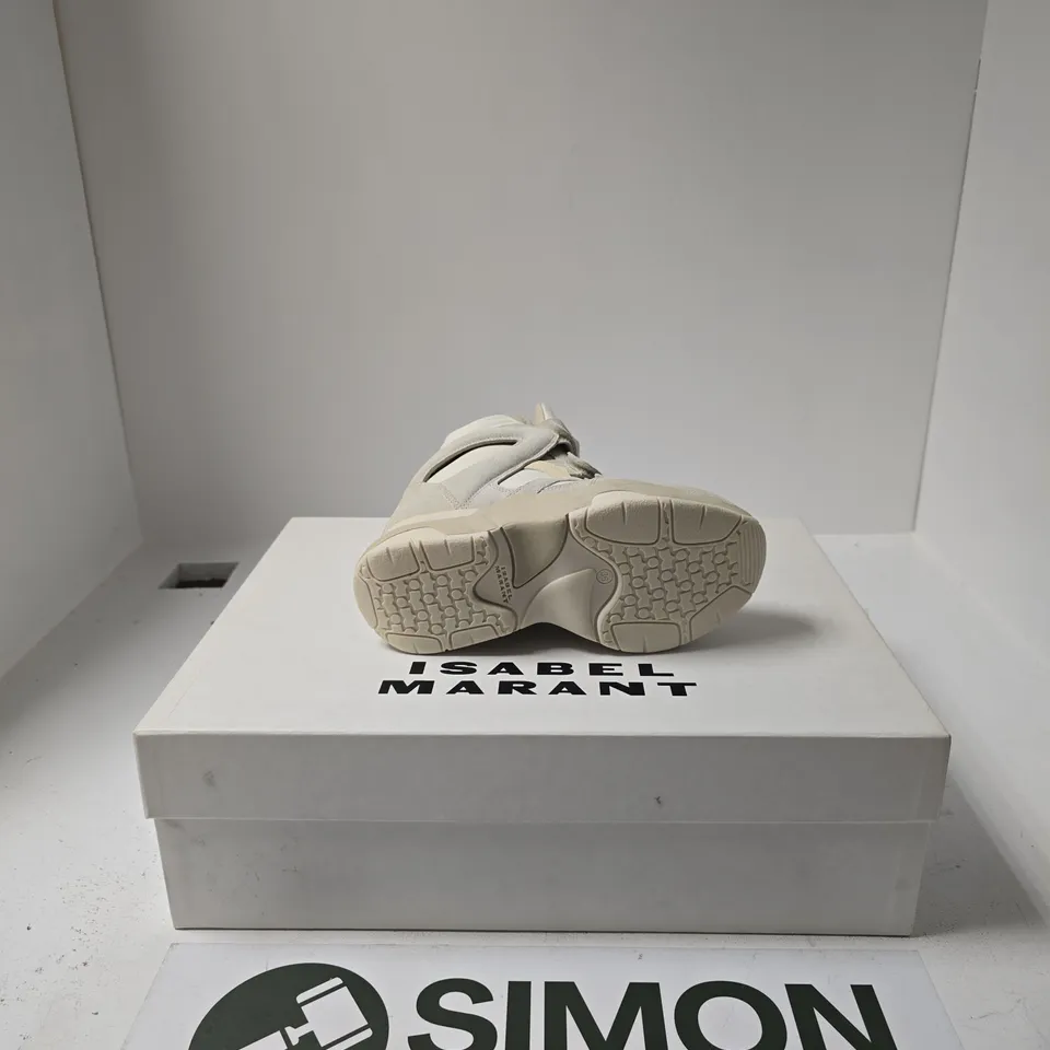 BOXED PAIR OF ISABEL MARANT CLASSIC BALSKEE HIGH TOP SHOES SIZE EU 36