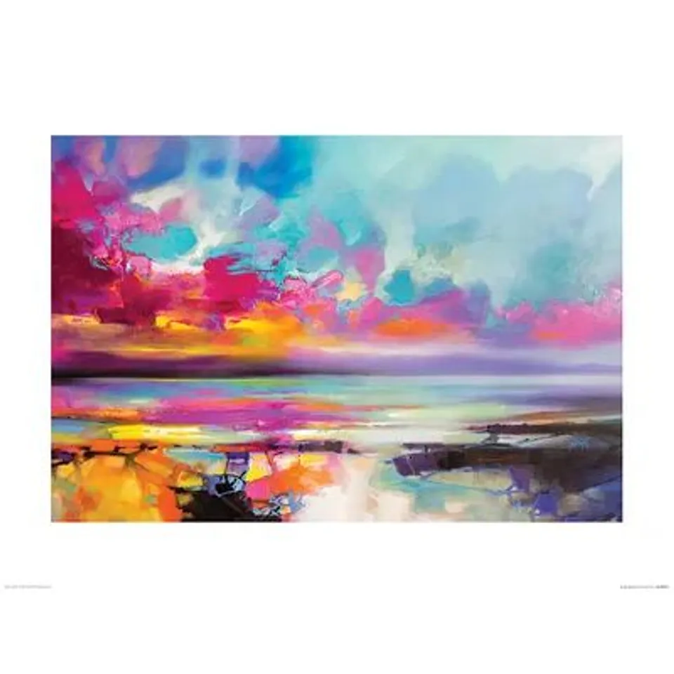 BOXED DA CAPO MAGENTA BY SCOTT NAISMITH - GRAPHIC ART PRINT ON PAPER