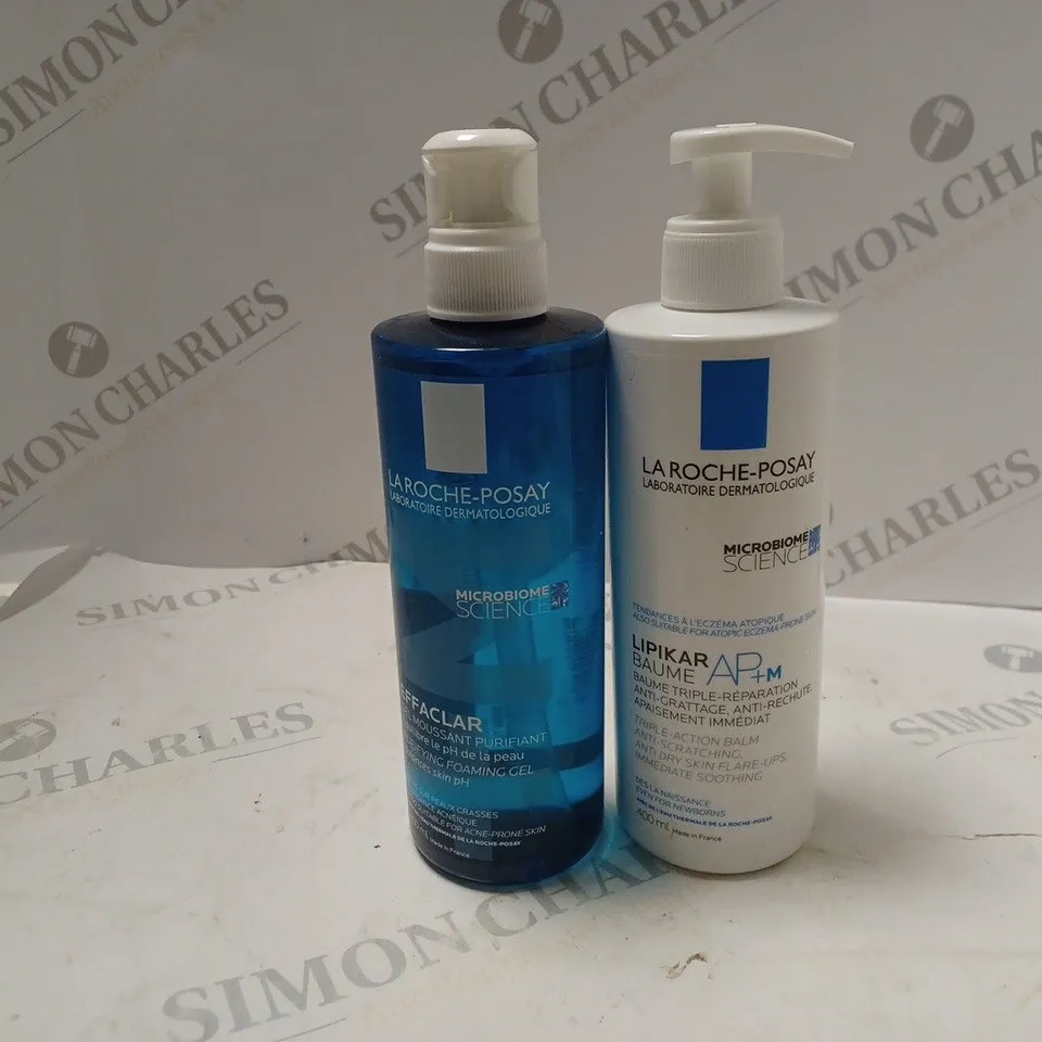 2 LA ROCHE-POSAY PRODUCTS TO INCLUDE TRIPLE ACTION BALM (400ml), PURIFYING FOAMING GEL (400ml)