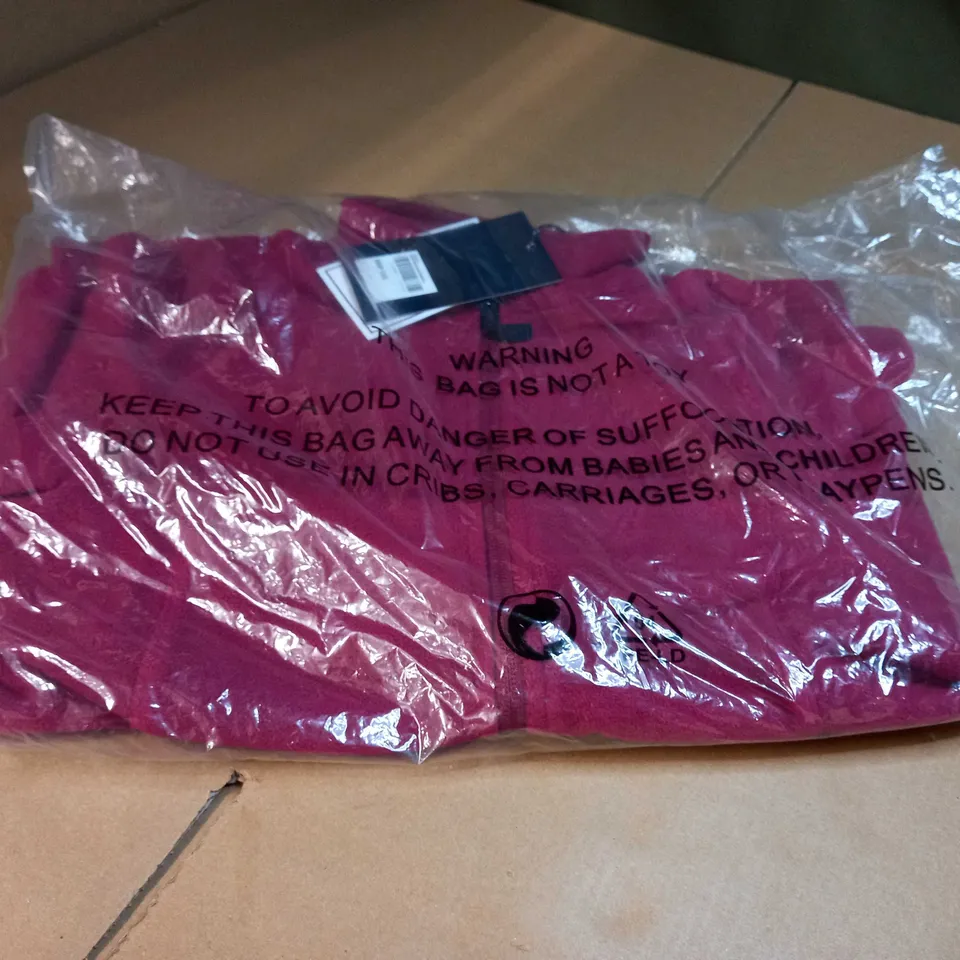 PACKAGED TOG24 RASPBERRY ZIPPED THROUGH FLEECE - SIZE 8