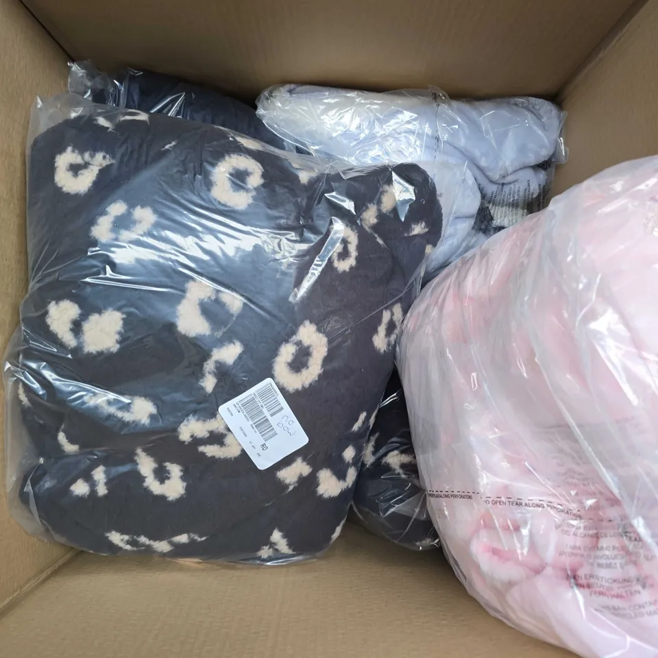 APPROXIMATELY 10 ASSORTED CLOTHING PRODUCTS TO INCLUDE CARDIGAN, ONESIE ETC