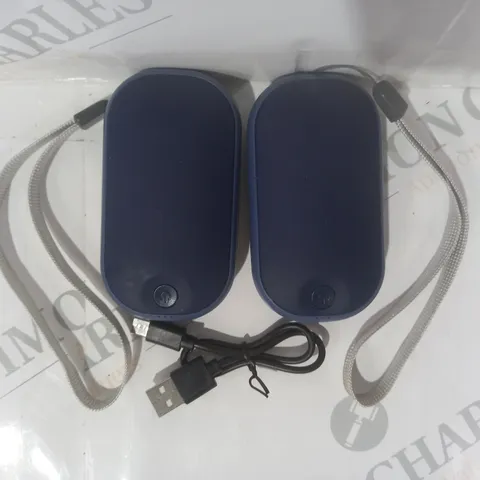 HALO SET OF 2 HAL-ACC-1001 RECHARGEABLE HAND WARMERS IN NAVY