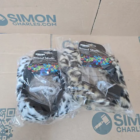 16 X MAXIM AUDIO SOUND MUFFS WITH BUILT-IN SPEAKERS 