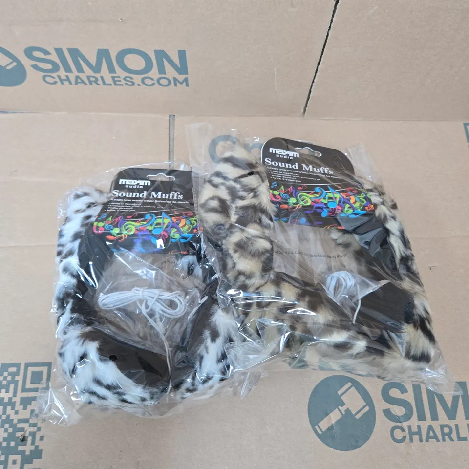 16 X MAXIM AUDIO SOUND MUFFS WITH BUILT-IN SPEAKERS 