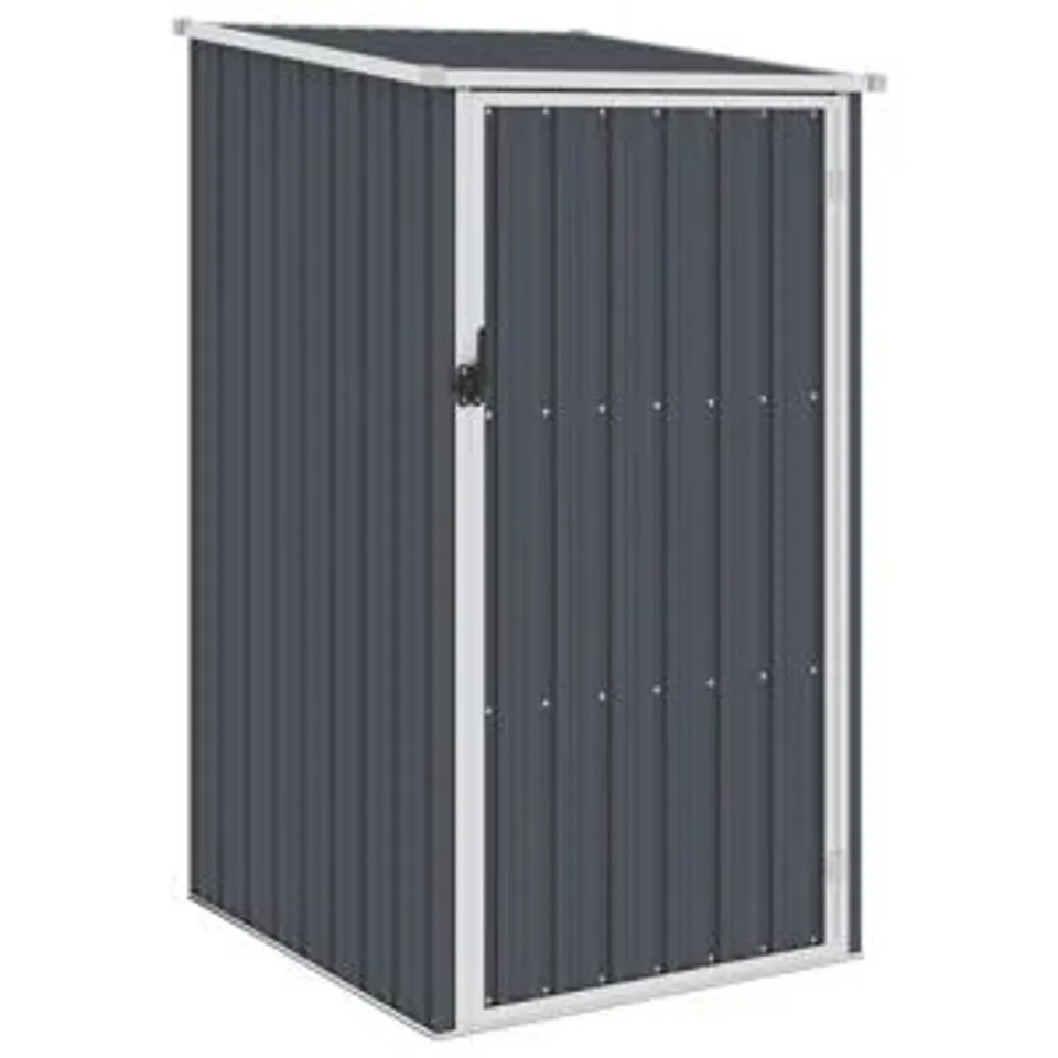 BOXED PEARCES GARDEN SHED 87 X 98 X 159 CM GALVANIZED STEEL - ANTHRACITE (1 BOX)