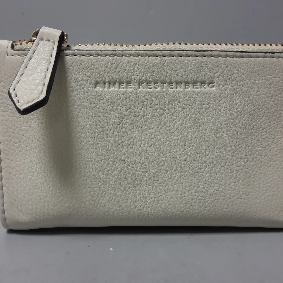 AIMEE KESTENBERG ZEN LEATHER RIFD PROTECTION WALLET IN VANILLA ICE