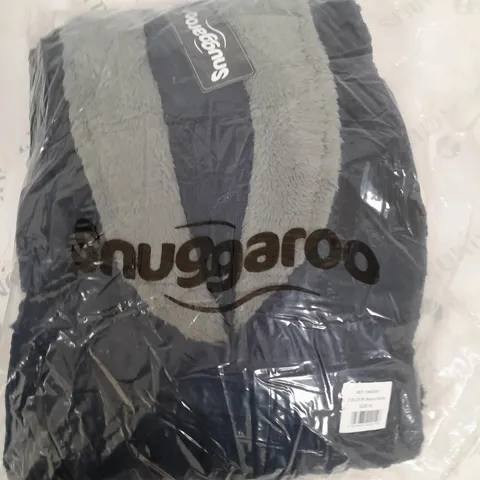 BAGGED SNUGGAROO NAVY/GREY DRESSING GOWN - XL